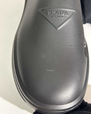 Prada Black Rubber Mellow Logo Men's Clogs Size 41-10