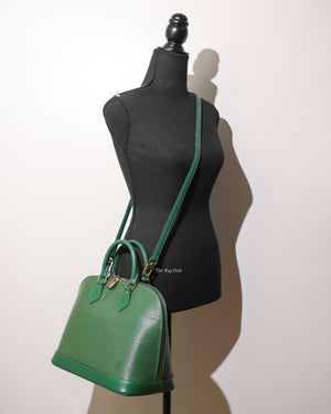 Louis Vuitton Green Epi Alma PM Shoulder Bag-12