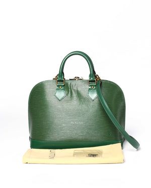 Louis Vuitton Green Epi Alma PM Shoulder Bag-13