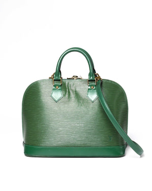 Louis Vuitton Green Epi Alma PM Shoulder Bag-2