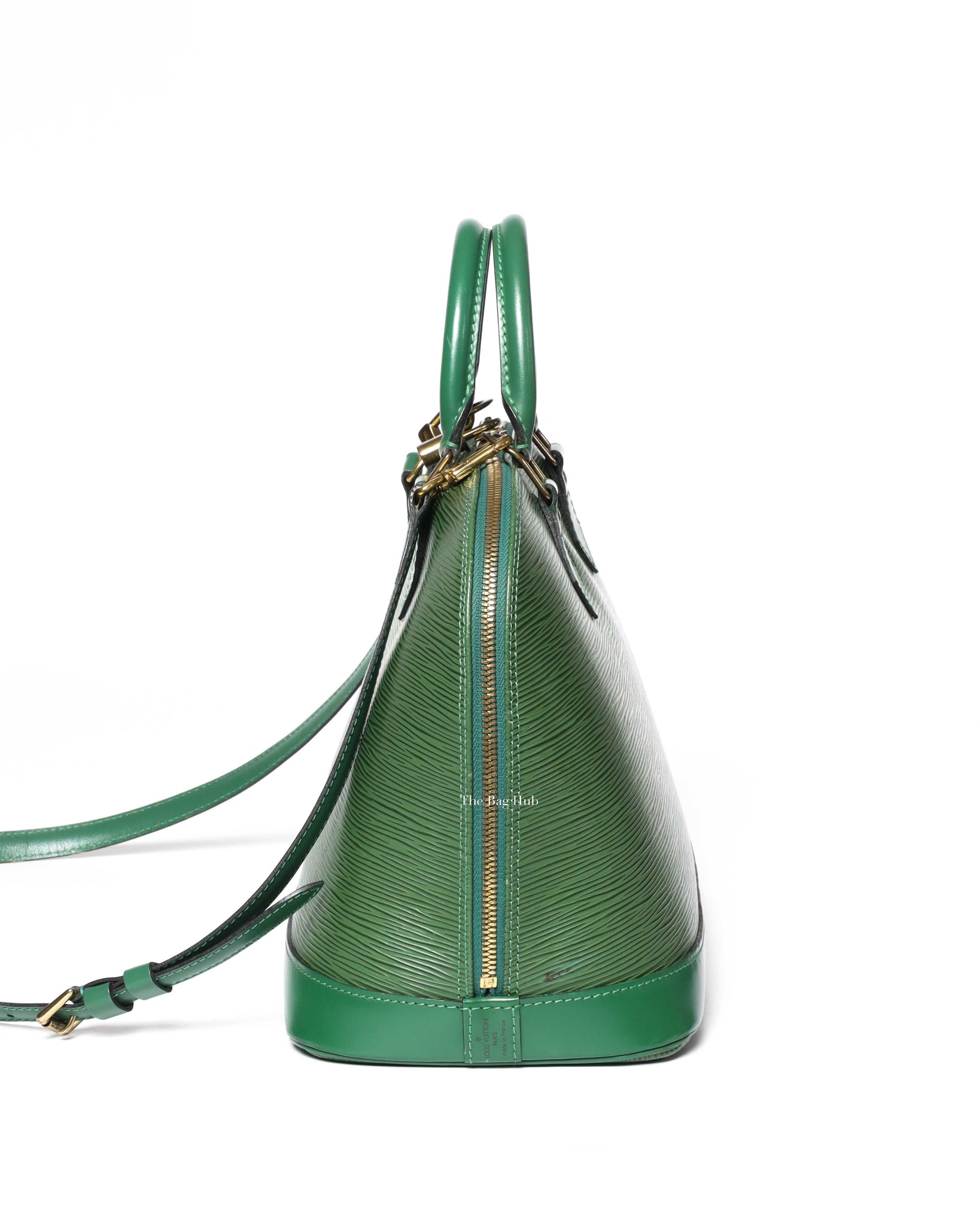 Louis Vuitton Green Epi Alma PM Shoulder Bag-4