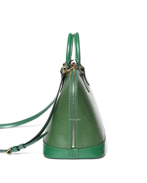 Louis Vuitton Green Epi Alma PM Shoulder Bag-4