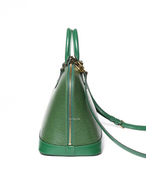 Louis Vuitton Green Epi Alma PM Shoulder Bag-5