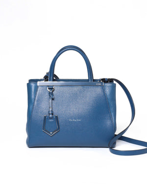 Fendi Blue Petite 2 Jours Shoulder Bag-2