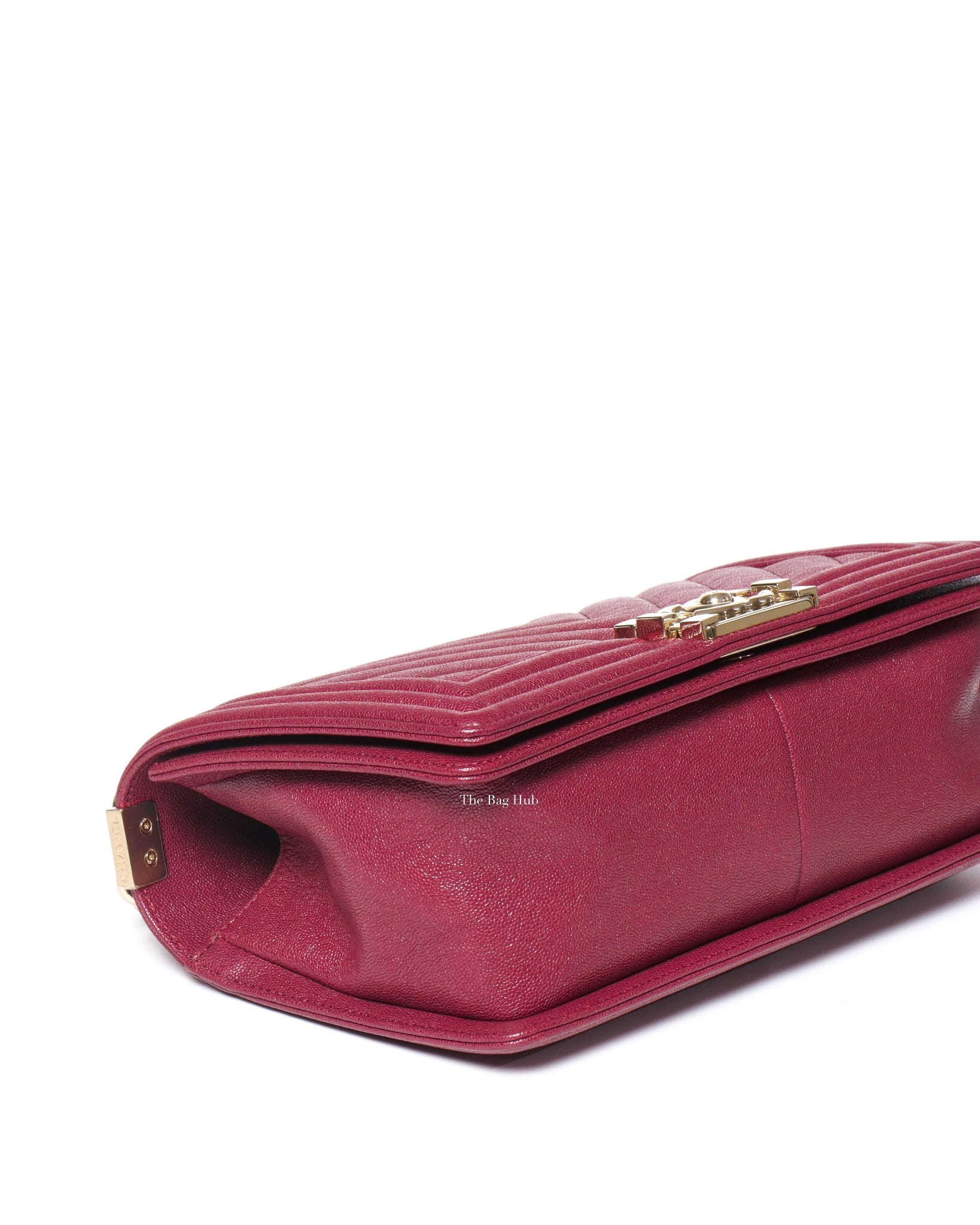 Chanel Maroon Caviar Leboy Old Medium GHW-7