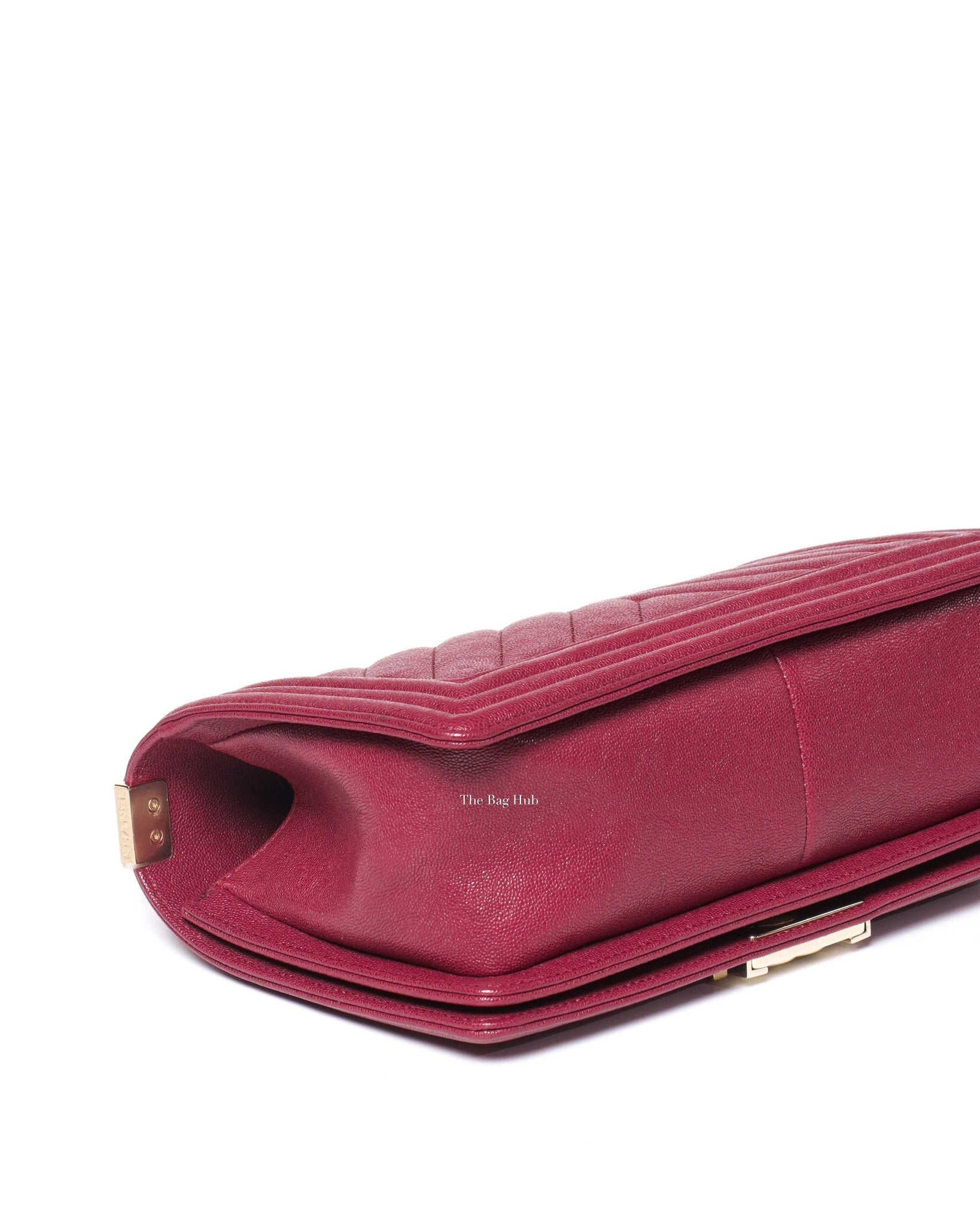 Chanel Maroon Caviar Leboy Old Medium GHW-9