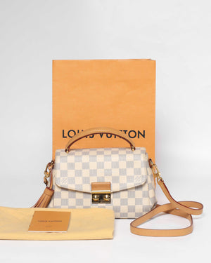 Louis Vuitton Croisette Crossbody Bag in Damier Azur-TheShadesHut
