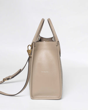 Gucci Beige and white GG Supreme canvas w/ Interlocking G Small Tote Bag-4