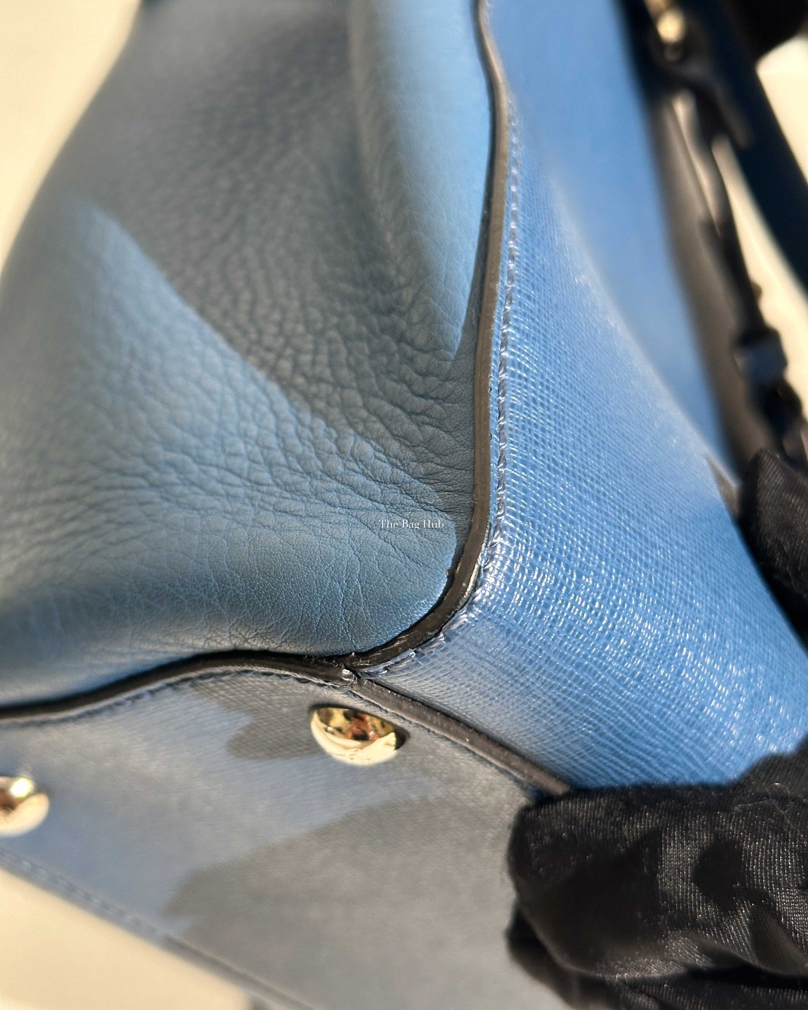 Fendi Blue Petite 2 Jours Shoulder Bag-18