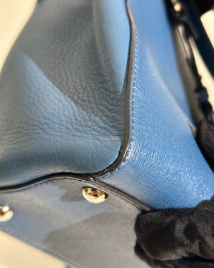 Fendi Blue Petite 2 Jours Shoulder Bag-18