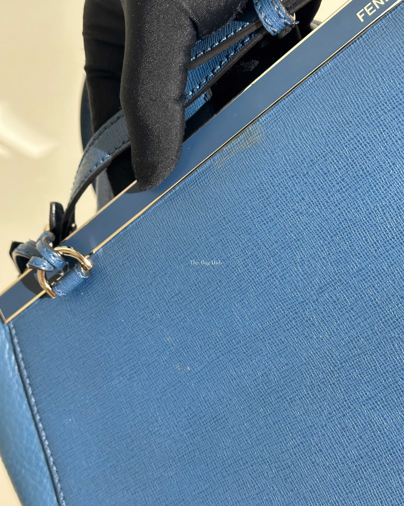 Fendi Blue Petite 2 Jours Shoulder Bag-19