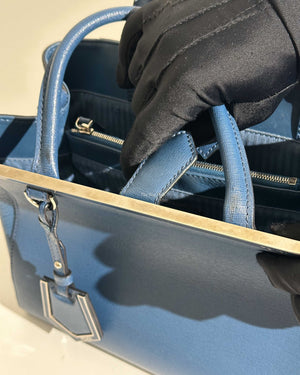Fendi Blue Petite 2 Jours Shoulder Bag-24