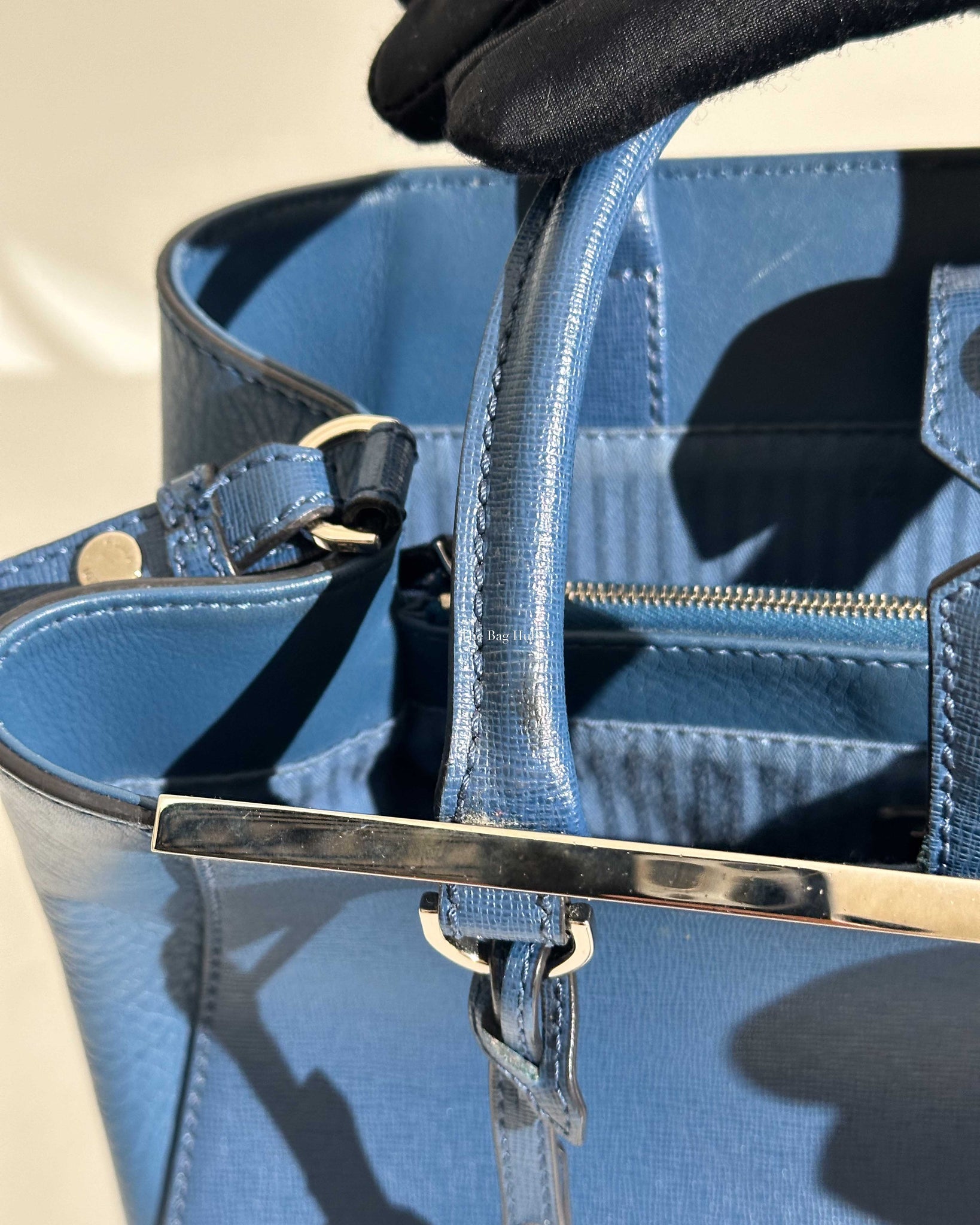 Fendi Blue Petite 2 Jours Shoulder Bag-25
