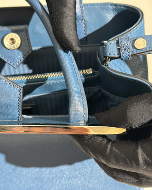 Fendi Blue Petite 2 Jours Shoulder Bag-26