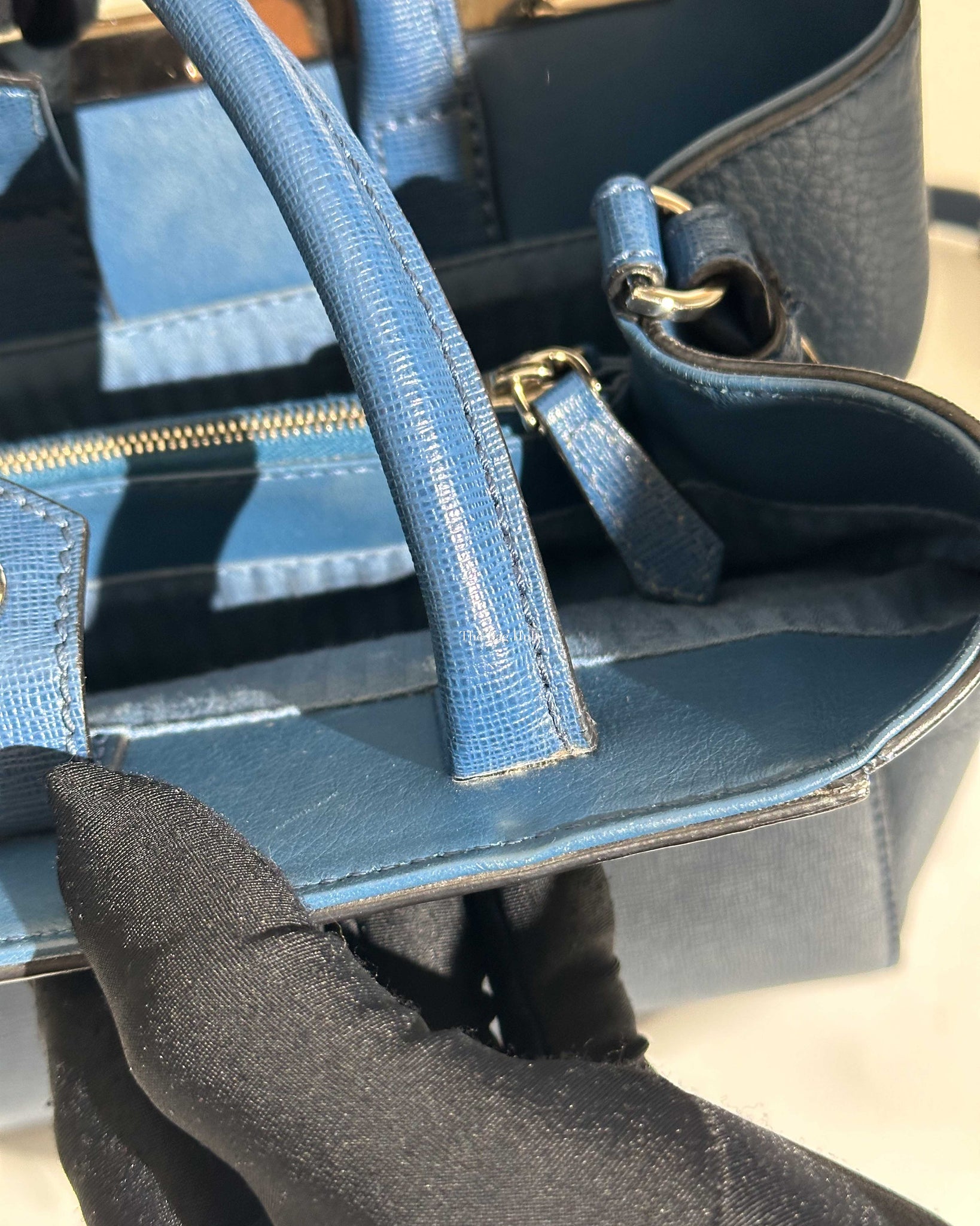 Fendi Blue Petite 2 Jours Shoulder Bag-28