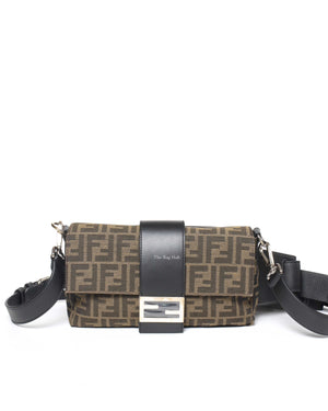 Fendi Brown Zucca Canvas Baguette 3 in 1 Convertible Bag-3