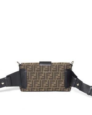 Fendi Brown Zucca Canvas Baguette 3 in 1 Convertible Bag-4