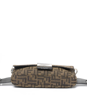 Fendi Brown Zucca Canvas Baguette 3 in 1 Convertible Bag-7