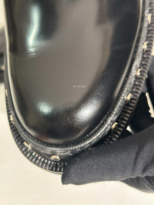 Louis Vuitton Black Glazed Calf Leather Line Derby Men's Size 7-15