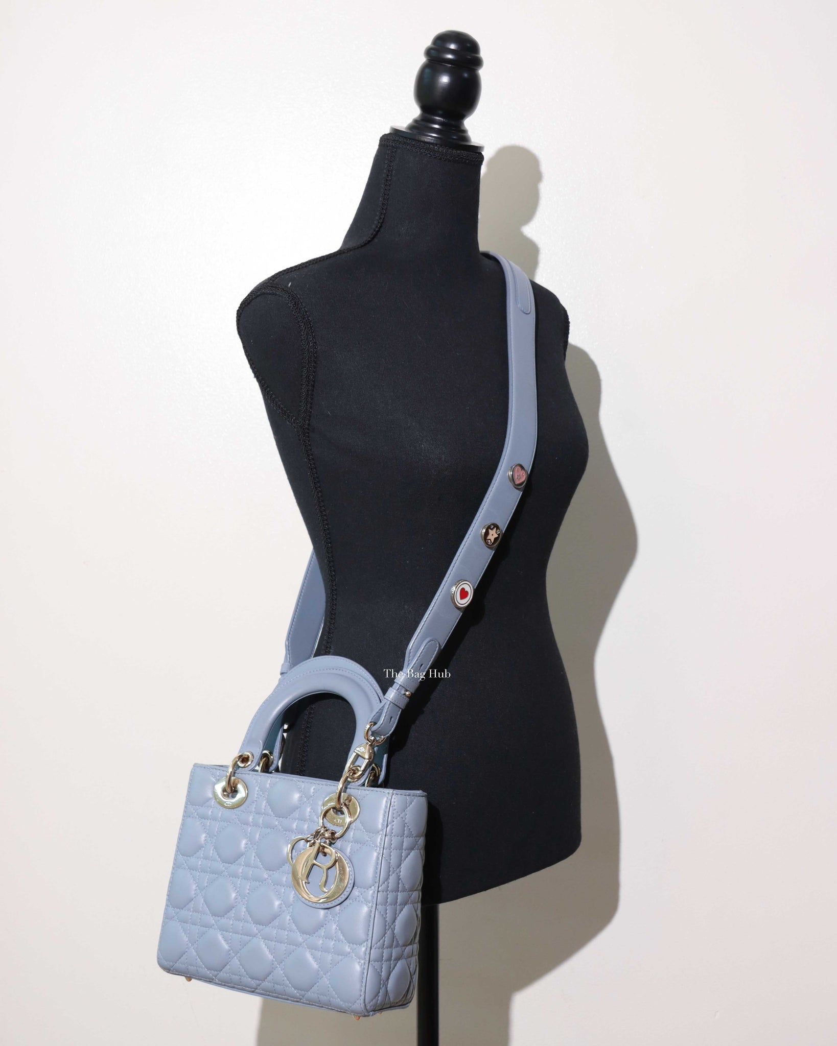 Dior Cloud Blue Cannage Lady Dior My ABCDior Shoulder Bag-12