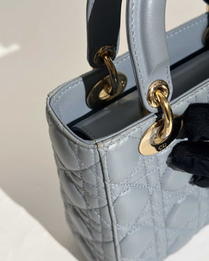 Dior Cloud Blue Cannage Lady Dior My ABCDior Shoulder Bag-15