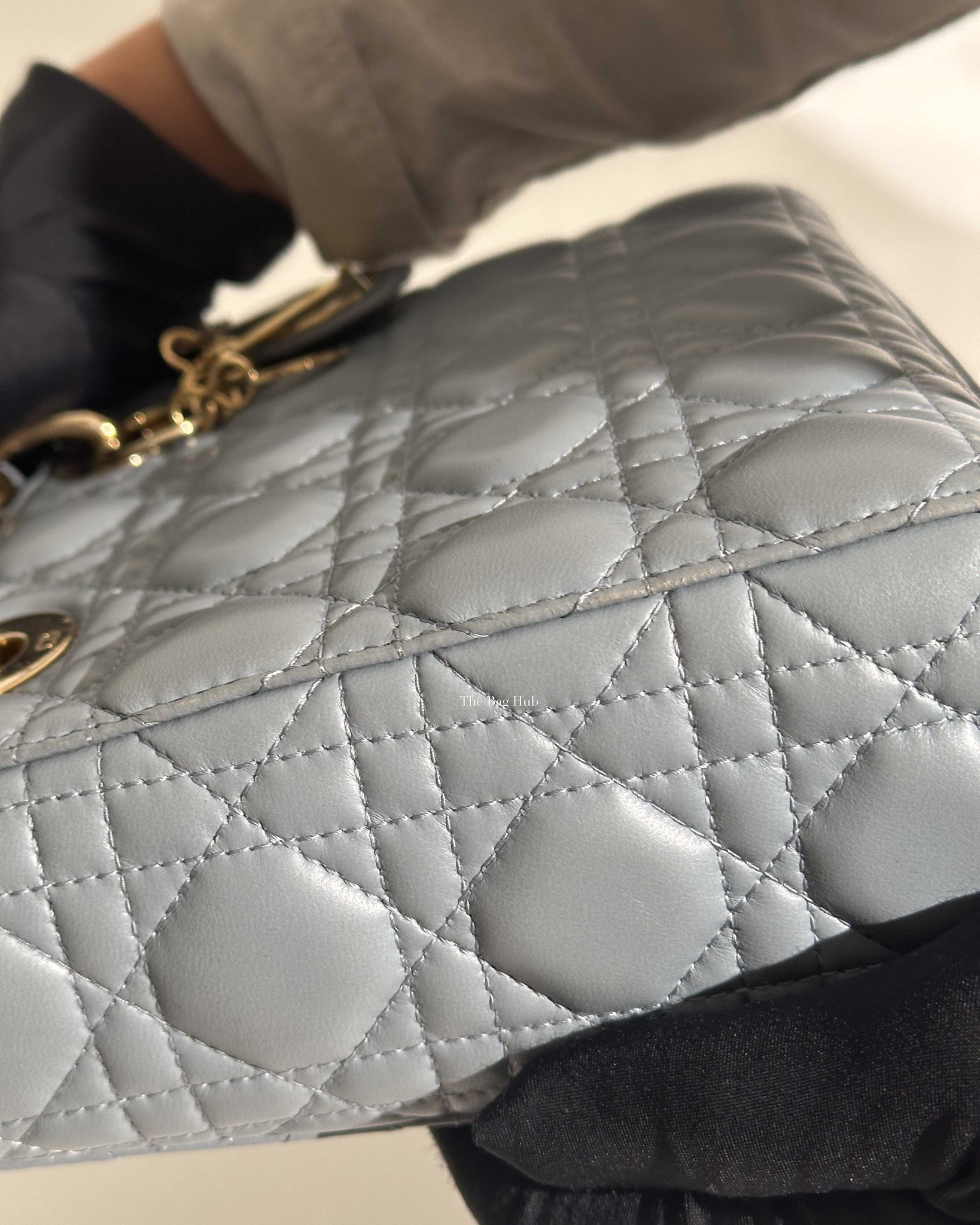 Dior Cloud Blue Cannage Lady Dior My ABCDior Shoulder Bag-19