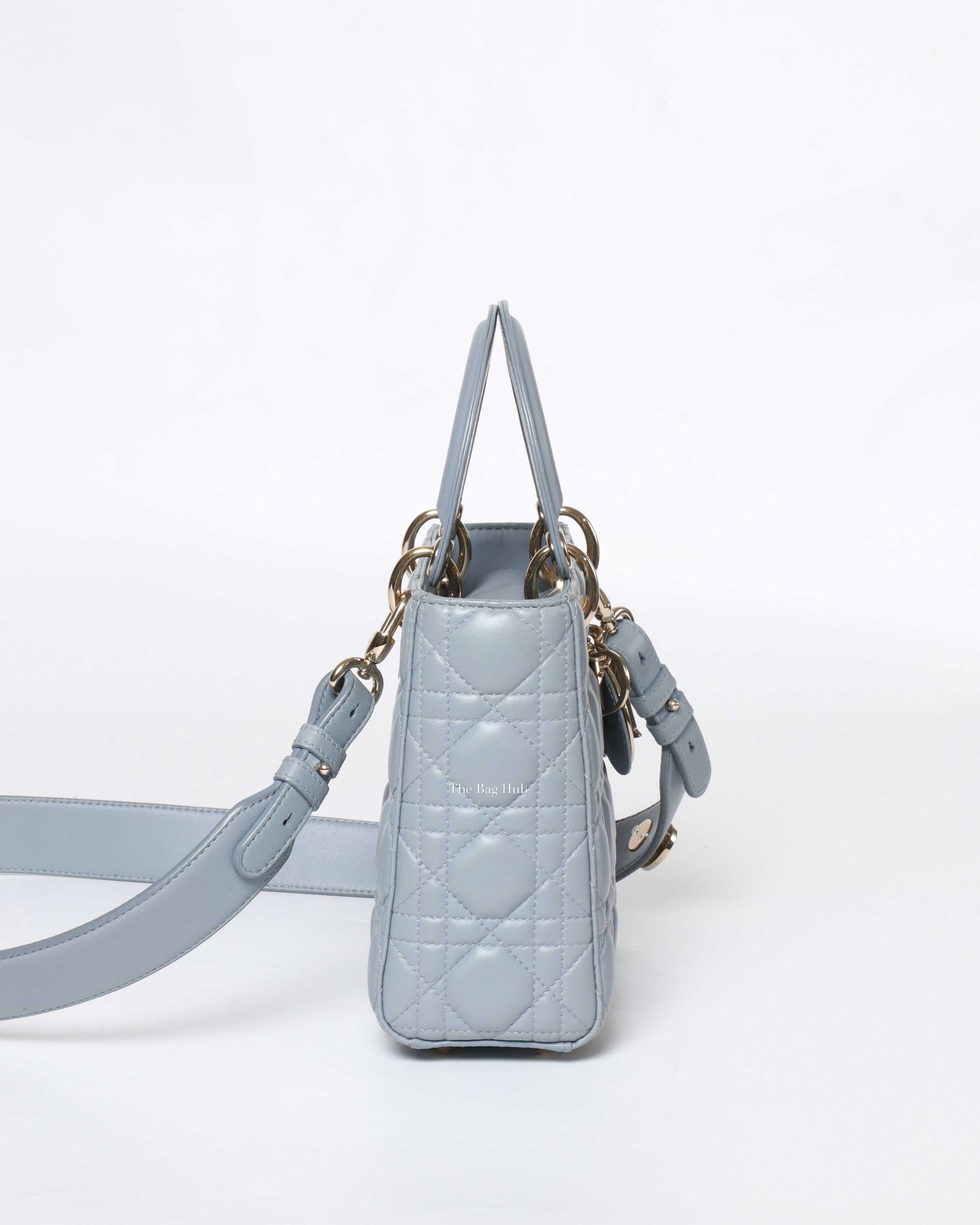 Dior Cloud Blue Cannage Lady Dior My ABCDior Shoulder Bag-4