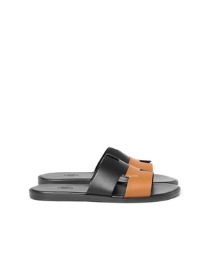 Hermes Noir/Naturel Calfskin Izmir Size 42.5-5