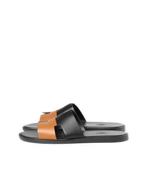 Hermes Noir/Naturel Calfskin Izmir Size 42.5-6