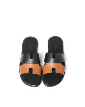 Hermes Noir/Naturel Calfskin Izmir Size 42.5-4