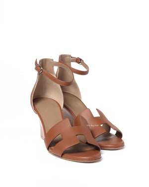 Hermes Brown Legend Sandals Size 38.5-2
