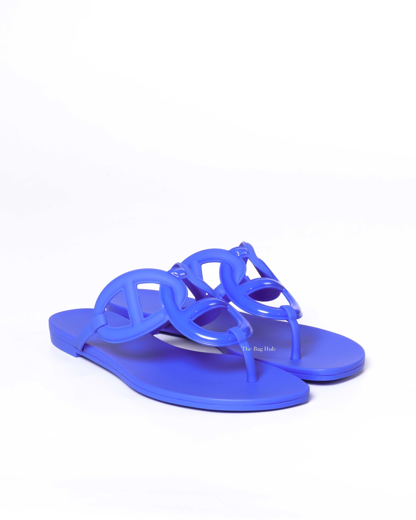 Hermes Blue Egerie Sandals Size 37-2