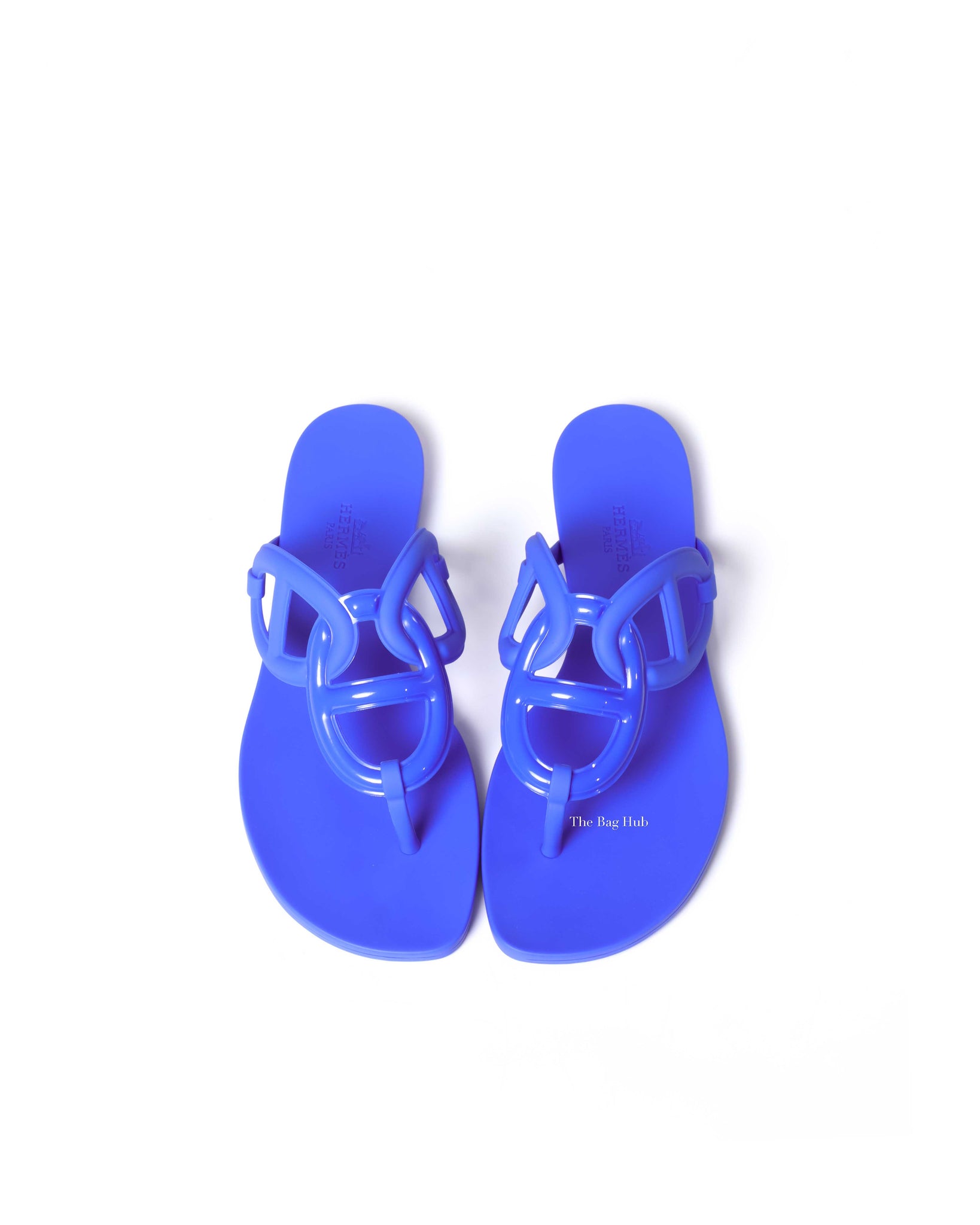 Hermes Blue Egerie Sandals Size 37-8