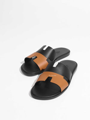 Hermes Noir/Naturel Calfskin Izmir Size 42.5-1