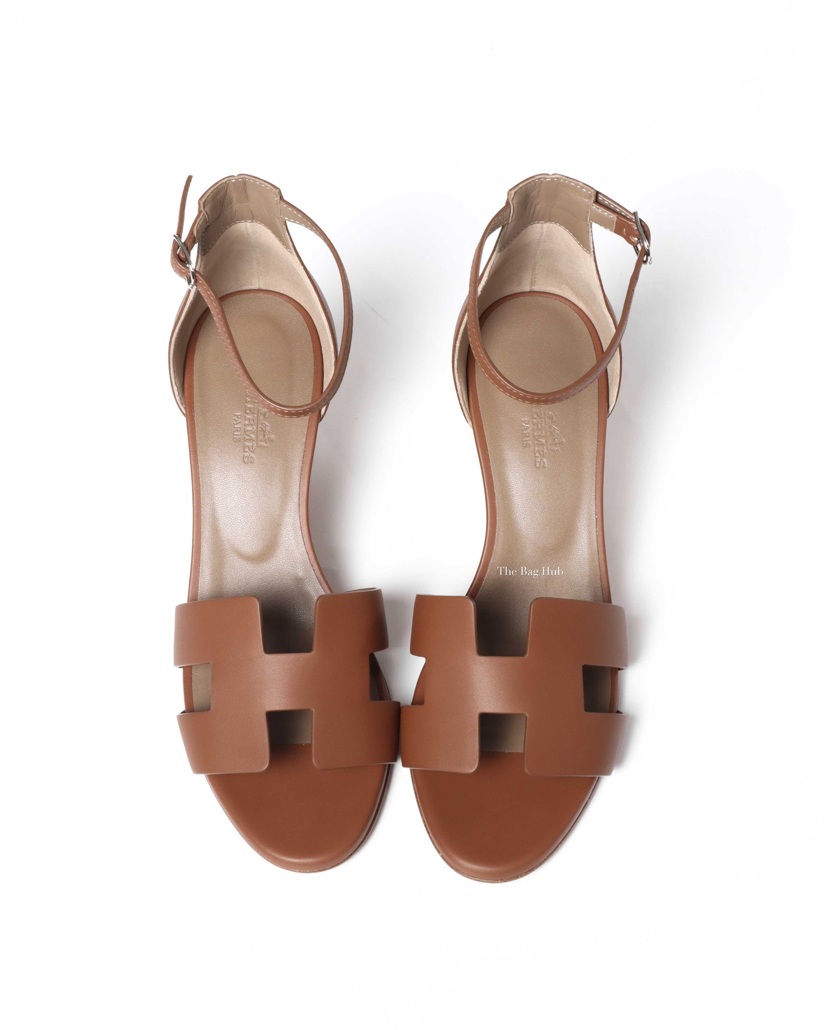 Hermes Brown Legend Sandals Size 38.5-8