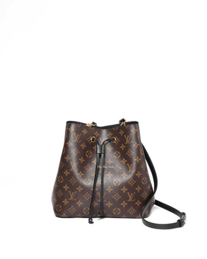 Louis Vuitton Black/Monogram Neo Noe MM Bucket Bag-2