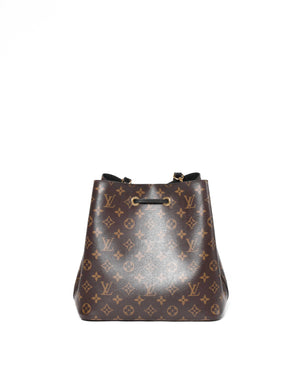 Louis Vuitton Black/Monogram Neo Noe MM Bucket Bag-3