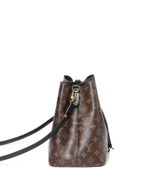 Louis Vuitton Black/Monogram Neo Noe MM Bucket Bag-4