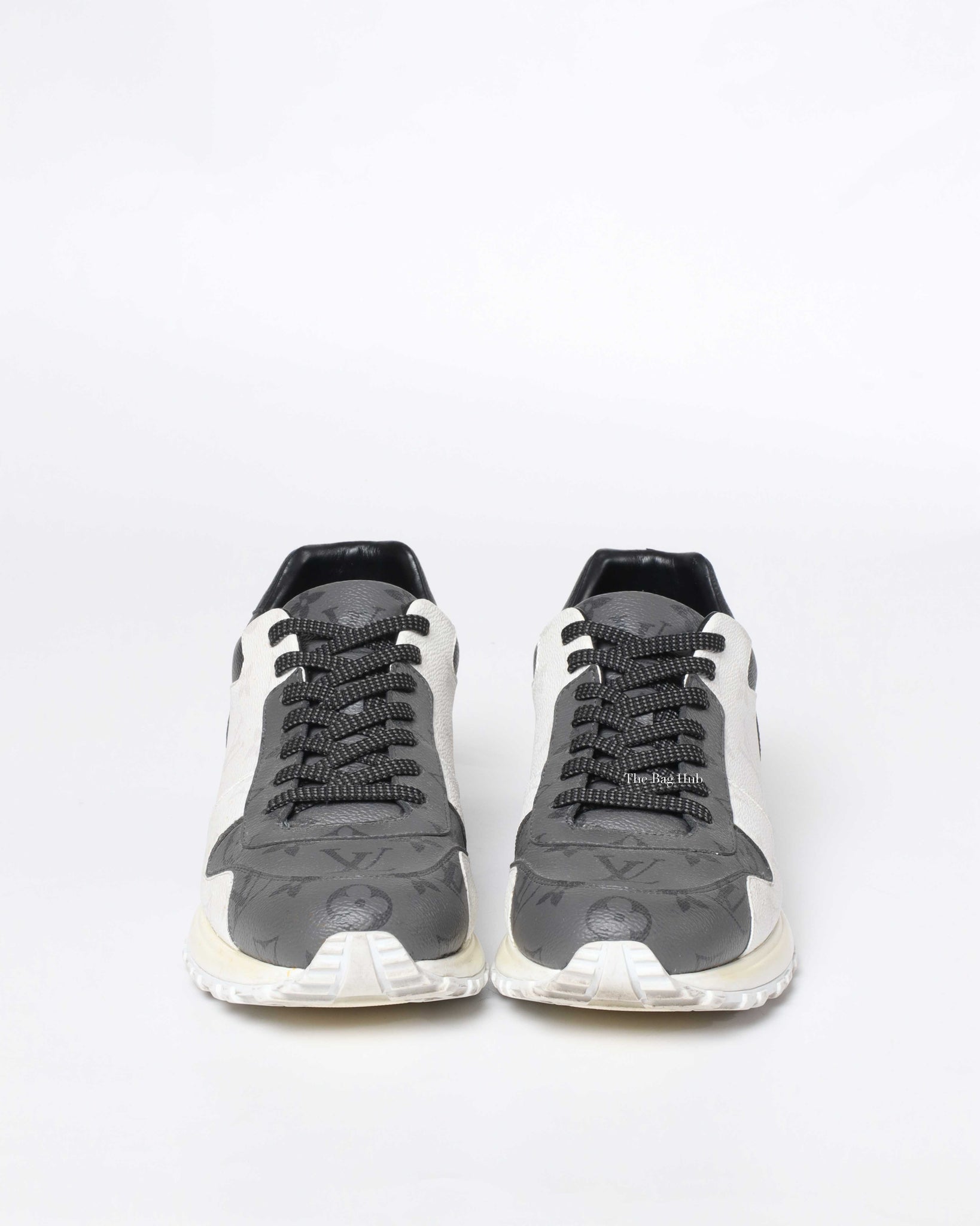 Louis Vuitton Gray/White Monogram Eclipse Canvas Run Away Men's Sneakers Size 7.5-3