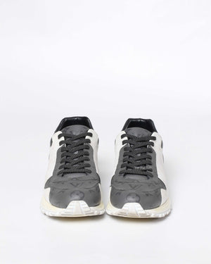 Louis Vuitton Gray/White Monogram Eclipse Canvas Run Away Men's Sneakers Size 7.5-3