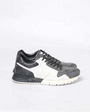 Louis Vuitton Gray/White Monogram Eclipse Canvas Run Away Men's Sneakers Size 7.5-4