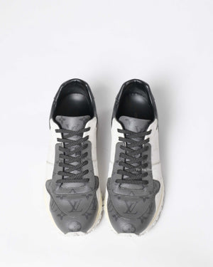 Louis Vuitton Gray/White Monogram Eclipse Canvas Run Away Men's Sneakers Size 7.5-8