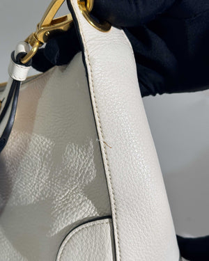 Prada Bianco Vitello Daino Bag 1BC052-14