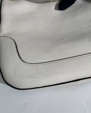 Prada Bianco Vitello Daino Bag 1BC052-16
