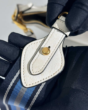 Prada Bianco Vitello Daino Bag 1BC052-23