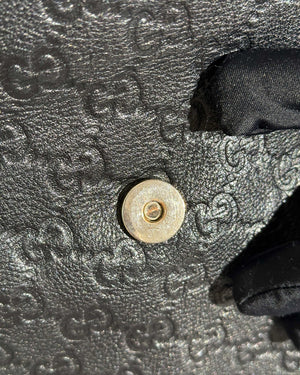 Gucci Black Guccissima Tote Leather Bag-15