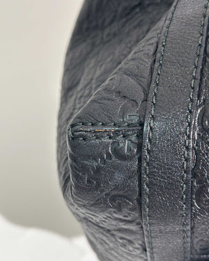 Gucci Black Guccissima Tote Leather Bag-26