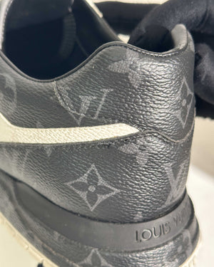 Louis Vuitton Gray/White Monogram Eclipse Canvas Run Away Men's Sneakers Size 7.5-13