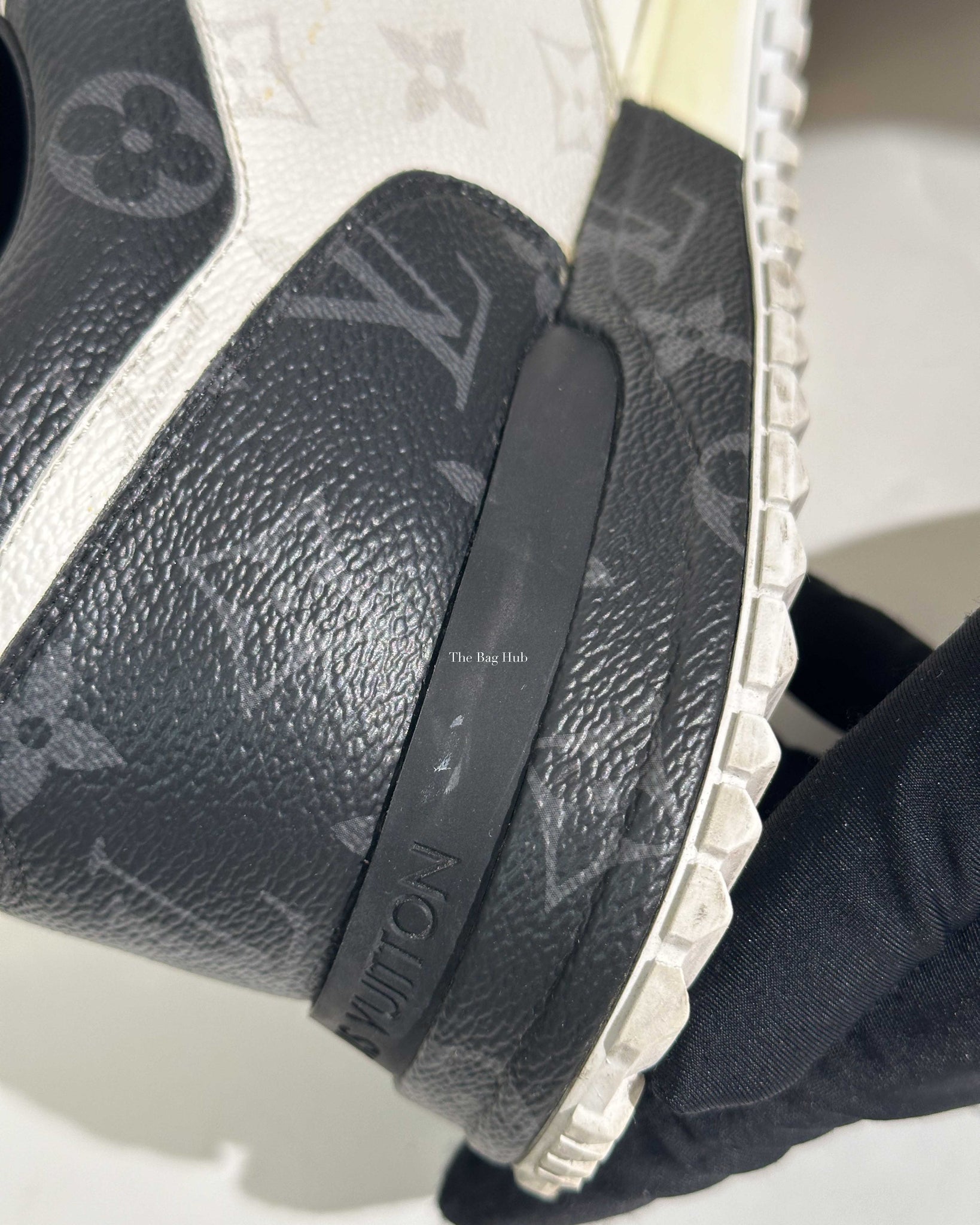 Louis Vuitton Gray/White Monogram Eclipse Canvas Run Away Men's Sneakers Size 7.5-14