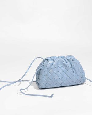 Bottega Veneta Light Blue Intrecciato Mini Pouch-1